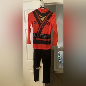 Lego Ninjago Kai Costume with mask, size large pre-owned